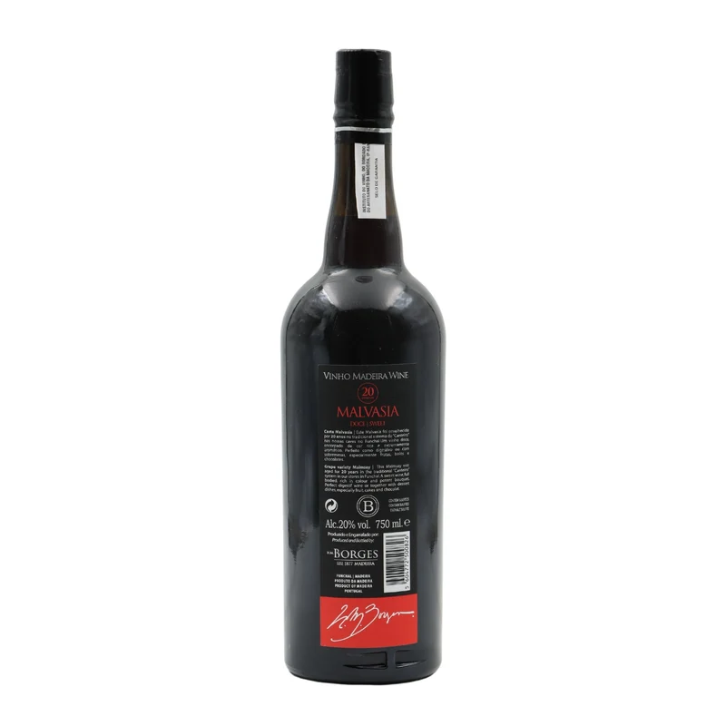 H M Borges Malmsey 20 Anos Madeira