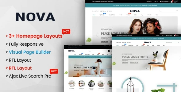 Nova - Multipurpose Drag & Drop Shopify Responsive Theme