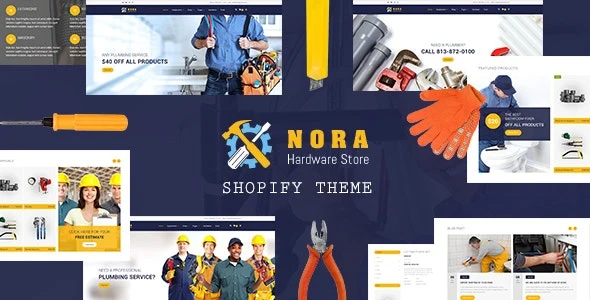 Nora - Hardware Store, Plumbing Service Shopify Theme
