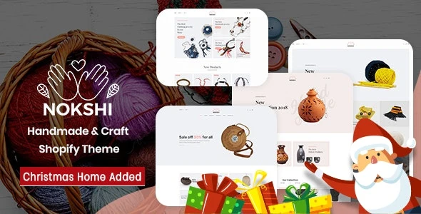 Handmade & Craft Responsive Shopify Theme - Nokshi