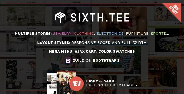 Minimal Multipurpose Shopify Theme - SixthTee