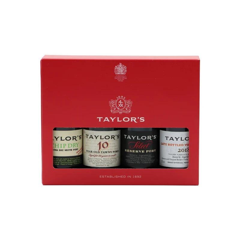 Taylors 4 Vinhos do Porto em caixa de oferta