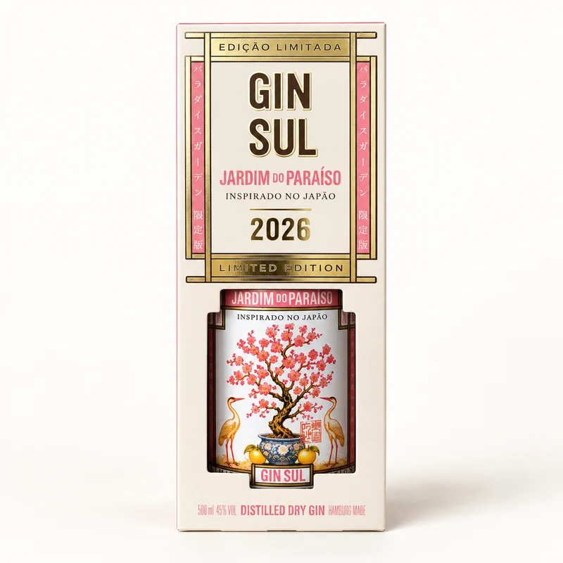 Gin Sul Laranjal Jardím do Paraíso Japão