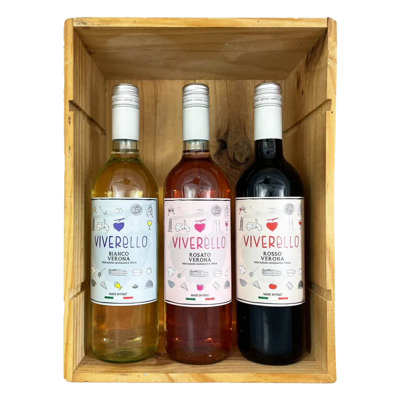 Viverello weiß, rosé & rot Weinpaket 3x4 Flaschen !