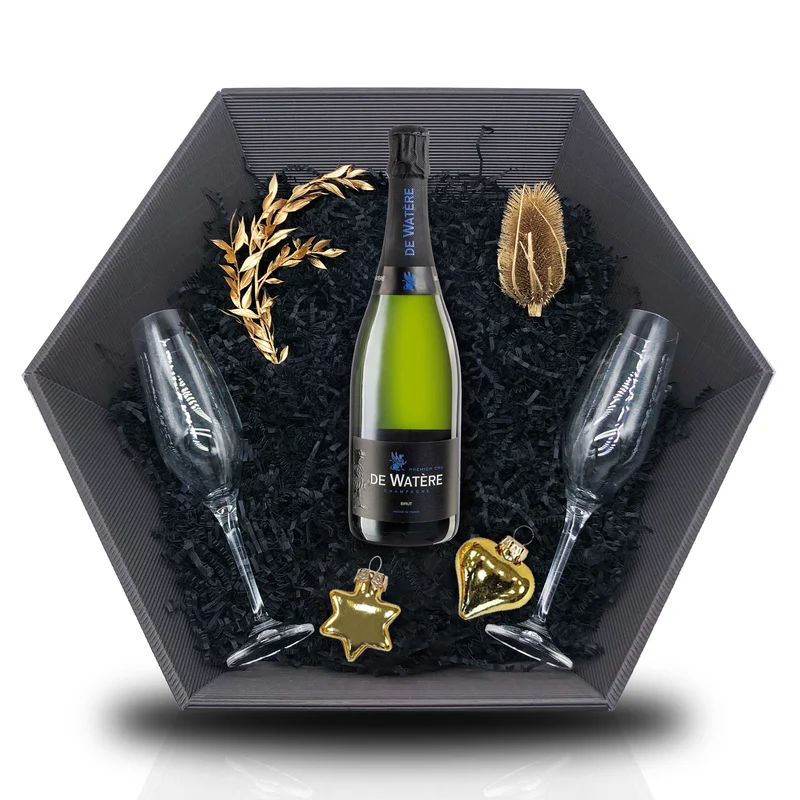 Champagne de Watère Prestige Brut Blanc 0,75L 12,5% Vol Giftbasket