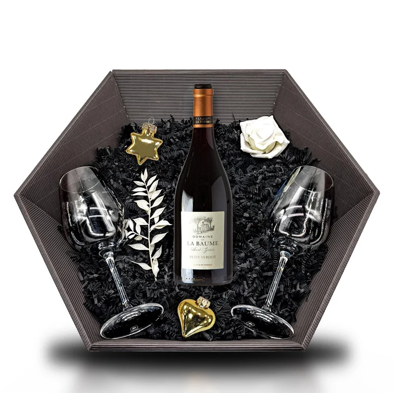 2018 Domaine de la Baume Saint-Genies Petit Verdot - Frankreich 0,75L 14,5% Vol Giftbasket