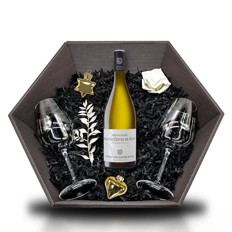 2018 Domaine Saint Saturnin de Vergy Bourgogne Hautes Côtes de Nuits Chardonnay Weißwein 0,75L 13% Vol Giftbasket