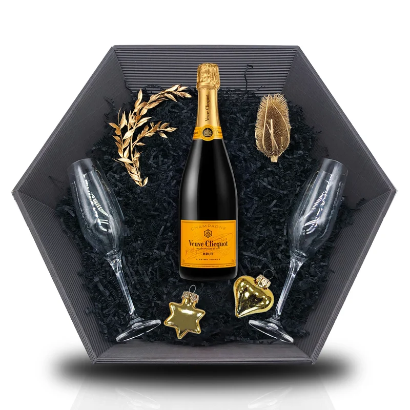 Champagne Veuve Clicquot Brut Yellow Label 0,75L 12% Giftbasket