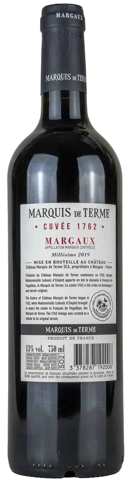 Château Marquis de Terme 'Cuvée 1762' 2019
