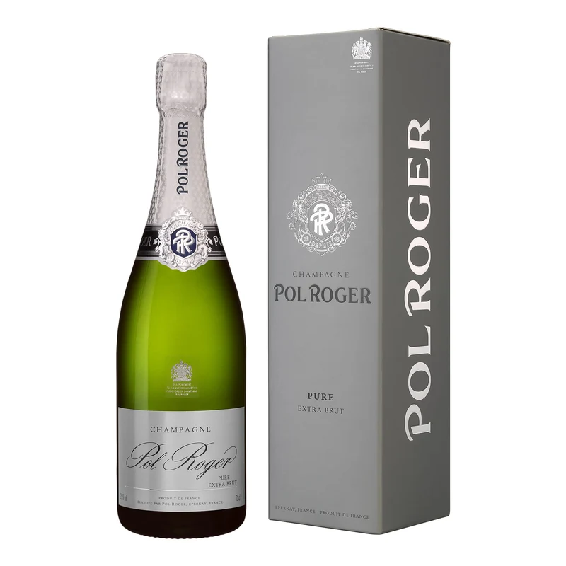 Pol Roger 'Pure' Extra Brut Champagner in Geschenkbox - Champagne, Frankreich