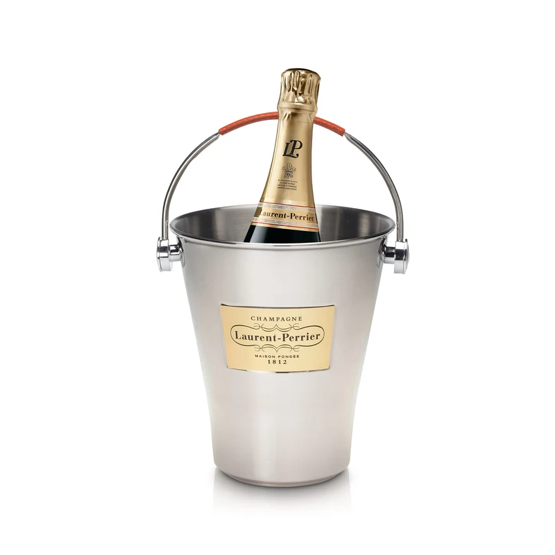 Champagne Laurent-Perrier La Cuvée Brut 0,75l im Geschenkset ( 6 Flaschen mit Champagner Ice Bucket)