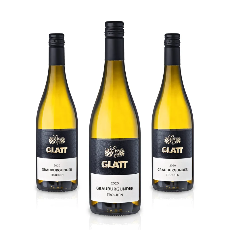 2020 Grauburgunder Weißwein trocken • GLATT • Qualitätswein vom Kaiserstuhl/Baden, Deutschland