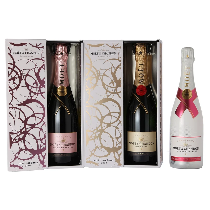 Probierpaket „Champagner 3er“| Champagnerpaket mit drei verschiedenen Champagner (3 x 0,75 l) | Ideales Champagner Tasting-Set