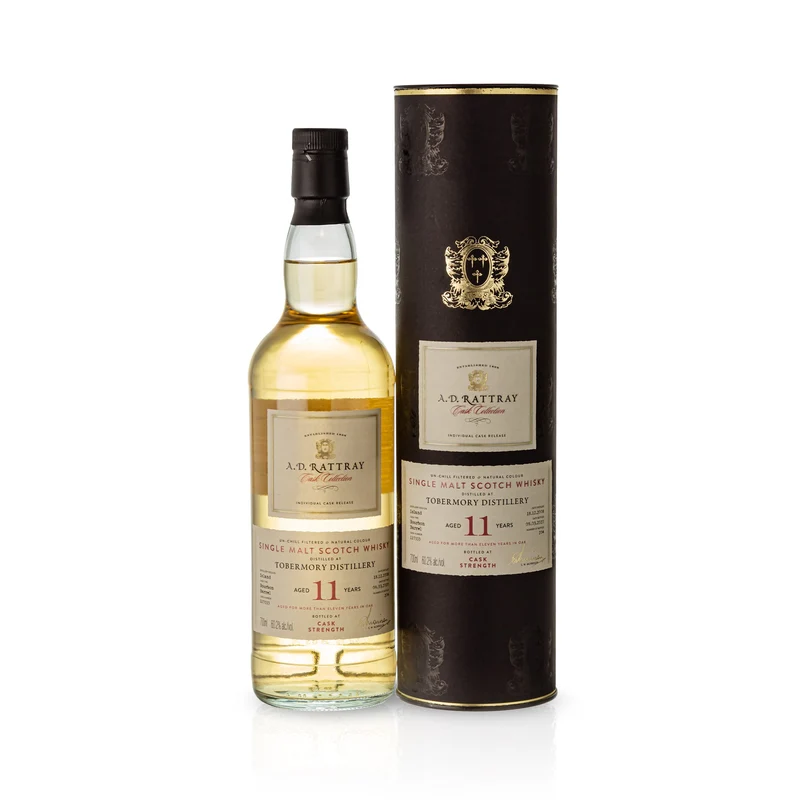 Tobermory, A.D. Rattray, 2008, 11 Jahre, 60,2 % Cask #110333