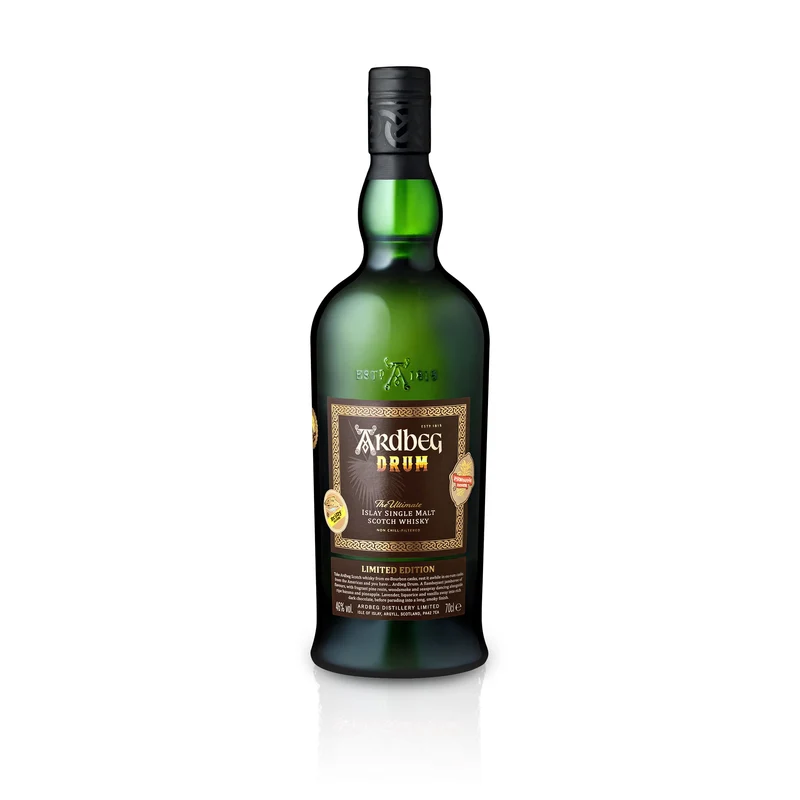 Whisky Ardbeg Islay Single Malt Drum in Geschenkpackung