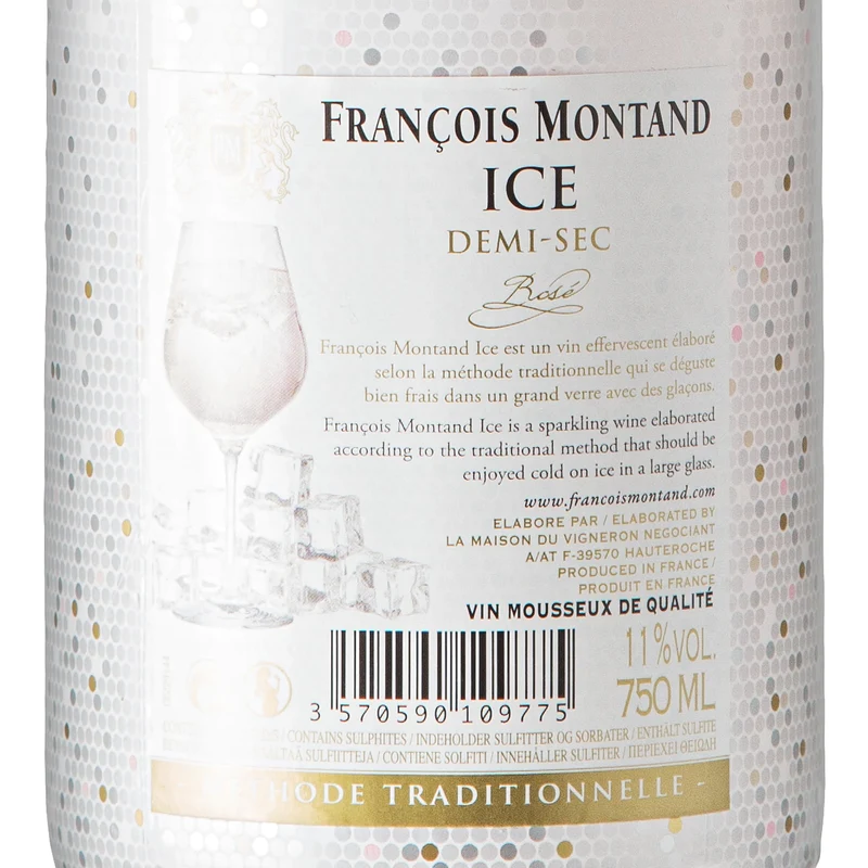 François Montand ICE Rosé Demi-Sec – Schaumwein – Jura – 0,75l – 11%