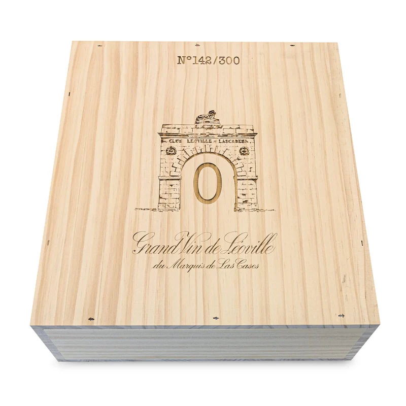 Château Léoville-las-Cases "Collection 0" - 3 Magnum-Flaschen Rotwein trocken (1,5 l) in limitierter Holzbox - Bordeaux Frankreich
