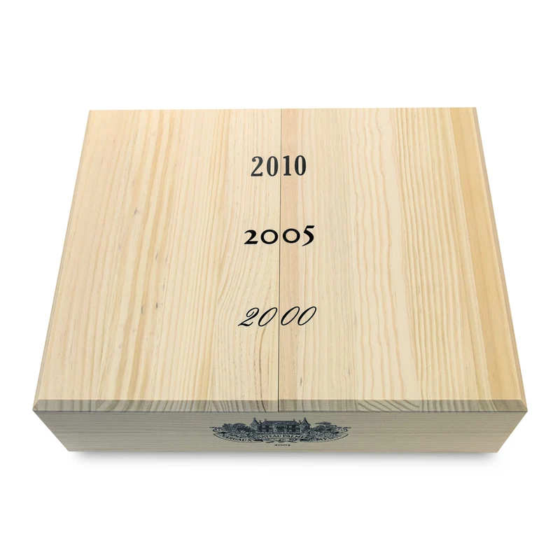 Figeac 2010, Palmer 2005, Leoville Las Cases 2000 Sammlerbox - 3 Flaschen Rotwein trocken (0,75 l) in limitierter Holzbox