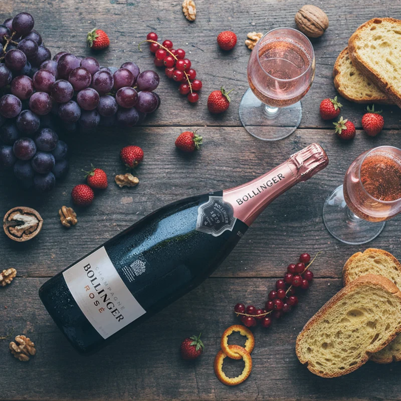 Bollinger Rosé Champagner Brut in Holzkiste 3l