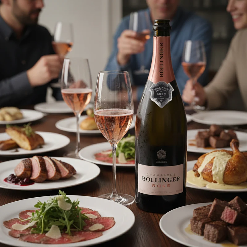 Bollinger Rosé Champagner Brut in Holzkiste 3l