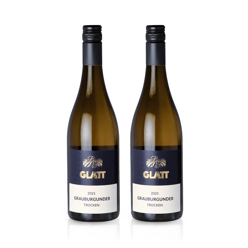 2021 Grauburgunder Weißwein trocken • GLATT • Qualitätswein vom Kaiserstuhl/Baden, Deutschland