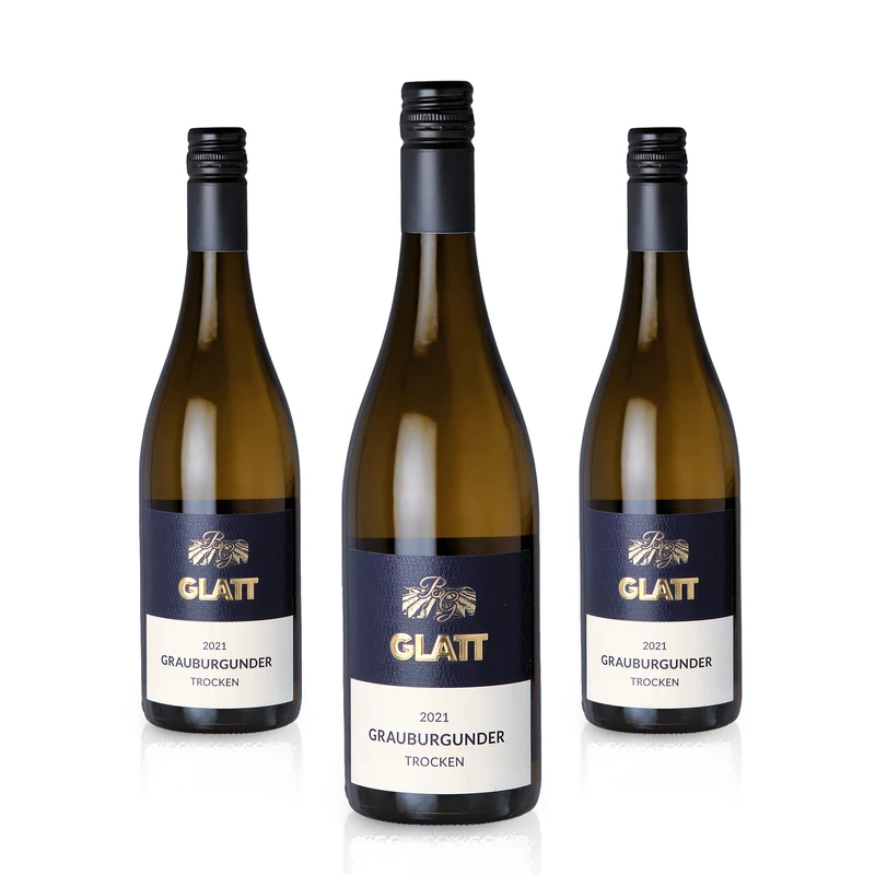 2021 Grauburgunder Weißwein trocken • GLATT • Qualitätswein vom Kaiserstuhl/Baden, Deutschland