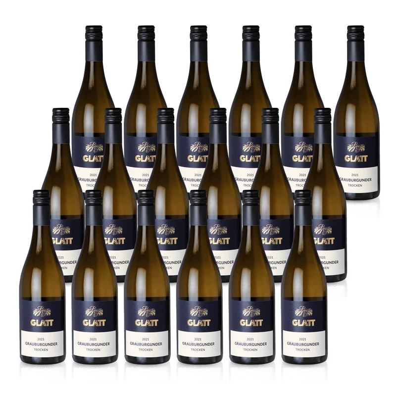 2021 Grauburgunder Weißwein trocken • GLATT • Qualitätswein vom Kaiserstuhl/Baden, Deutschland