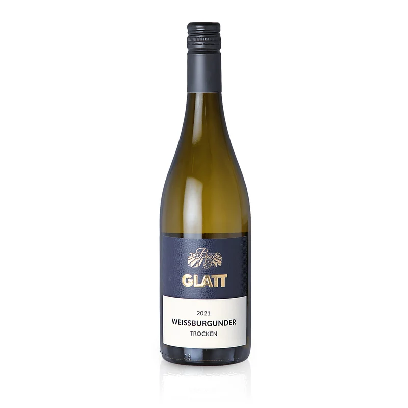 2021 Weißburgunder Weißwein trocken • GLATT • Qualitätswein vom Kaiserstuhl/Baden, Deutschland
