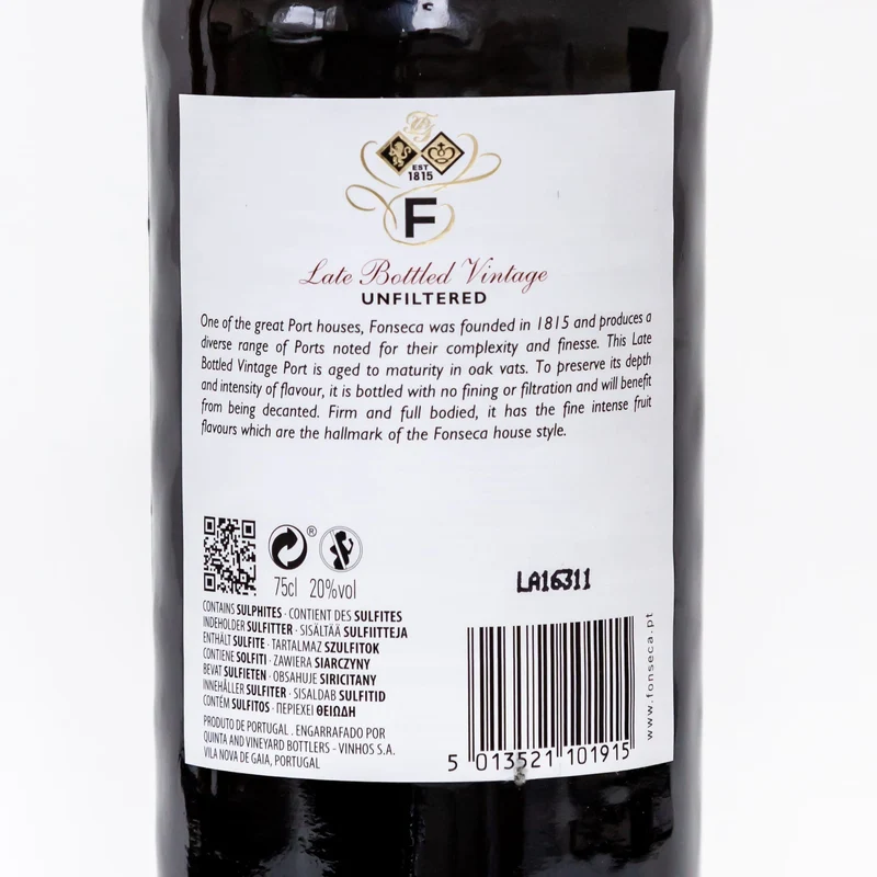 2019 LBV - Late Bottled Vintage - Fonseca - Douro, Portugal