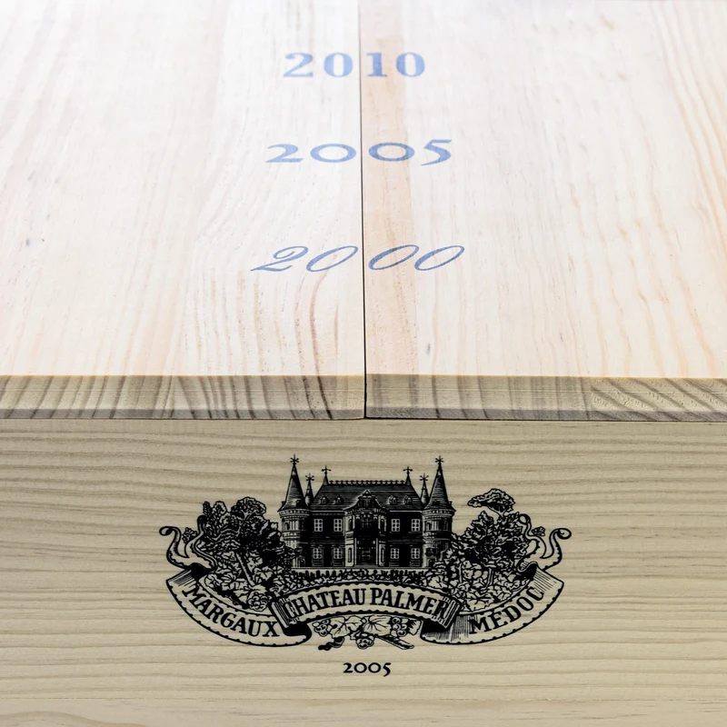Figeac 2010, Palmer 2005, Leoville Las Cases 2000 Magnum Sammlerbox - 3 Flaschen Rotwein trocken (1,5 l) in limitierter Holzbox