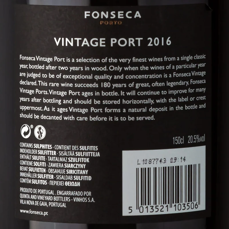 2016 Fonseca 1,5L Magnum - Fonseca - Douro, Portugal