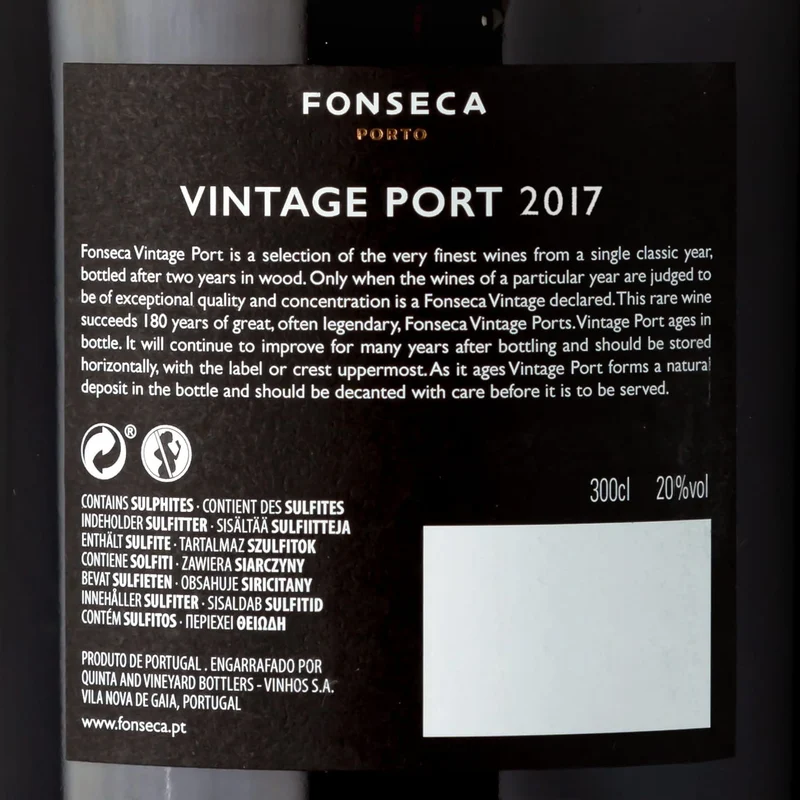 2017 Fonseca 3L Doppel-Magnum - Fonseca - Douro, Portugal