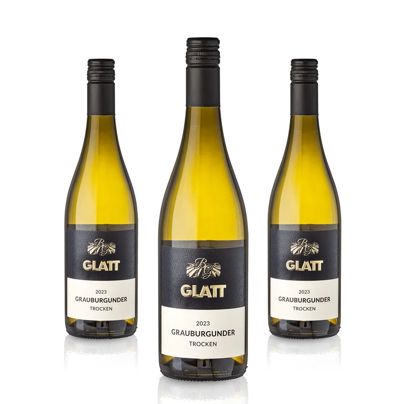2023 Grauburgunder Weißwein trocken • GLATT • Qualitätswein vom Kaiserstuhl/Baden, Deutschland