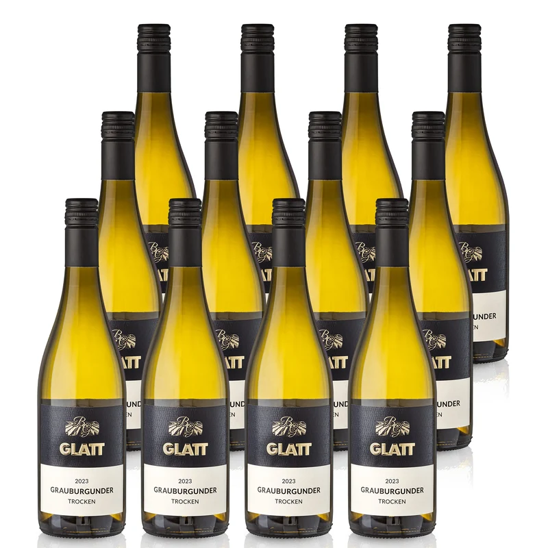 2023 Grauburgunder Weißwein trocken • GLATT • Qualitätswein vom Kaiserstuhl/Baden, Deutschland