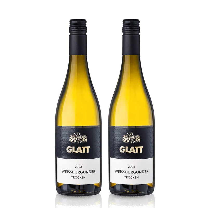 2023 Weißburgunder Weißwein trocken • GLATT • Qualitätswein vom Kaiserstuhl/Baden, Deutschland