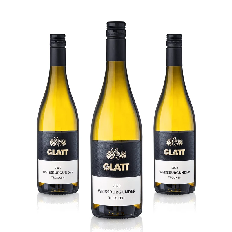 2023 Weißburgunder Weißwein trocken • GLATT • Qualitätswein vom Kaiserstuhl/Baden, Deutschland