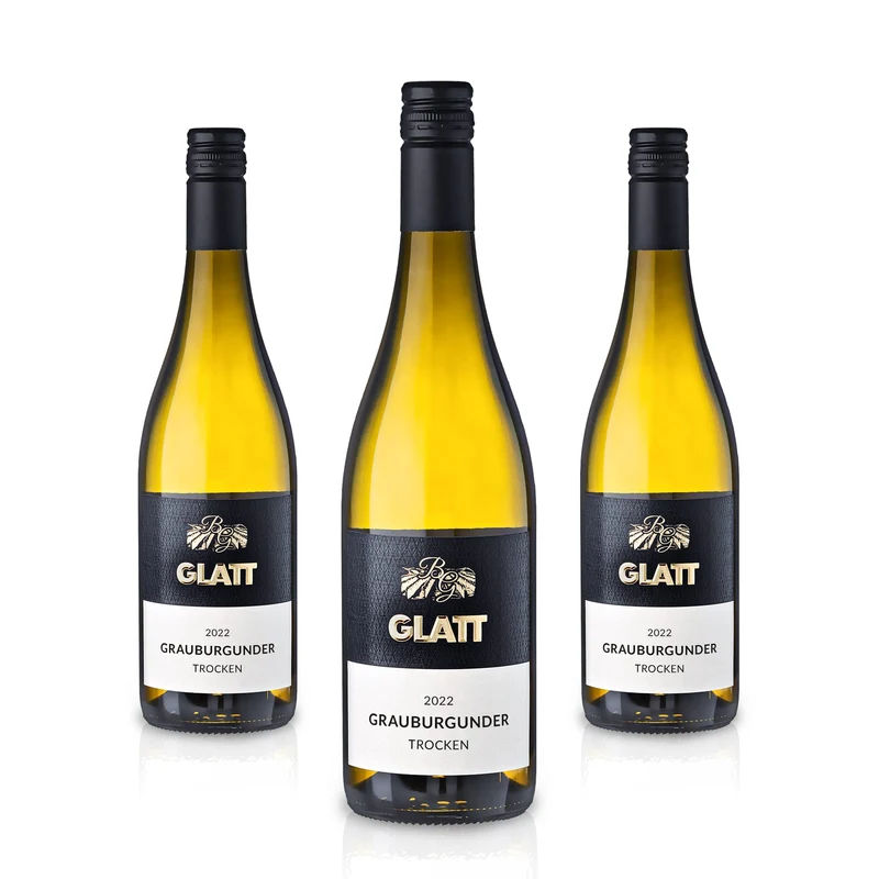 2022 Grauburgunder Weißwein trocken • GLATT • Qualitätswein vom Kaiserstuhl/Baden, Deutschland
