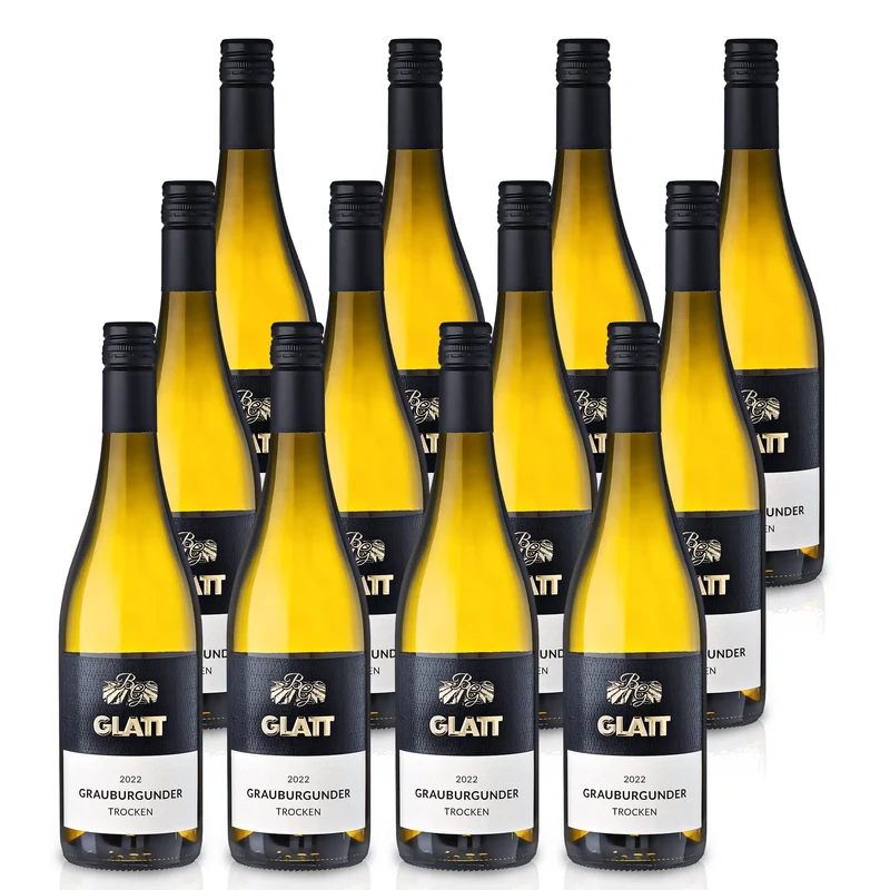 2022 Grauburgunder Weißwein trocken • GLATT • Qualitätswein vom Kaiserstuhl/Baden, Deutschland