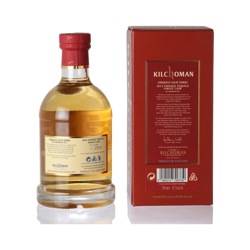 Kilchoman Uniquely Islay Series - 2012 Vintage Tequila Single Cask