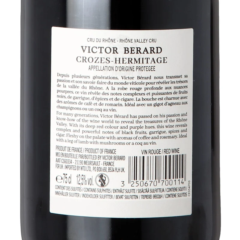 2021 Berard Pere et Fils Crozes-Hermitage - Frankreich