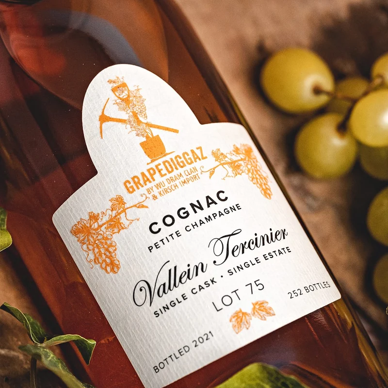 Cognac Petite Champagne Vallein Tercinier Lot 75 GrapeDiggaz by Wu DRAM Clan & Kirsch Import
