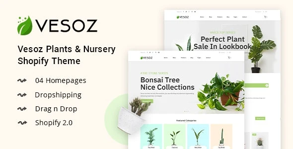 Vesoz - Plants And Nursery Shopify Theme