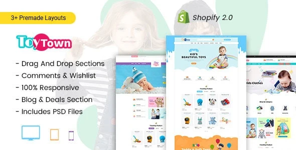 Toytown - Kids Clothing & Toys Store Shopify Theme
