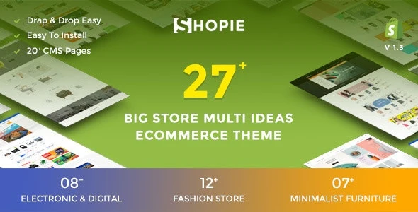 SHOPIE | Responsive Multi-Purpose Shopify Theme - Fashion, Clothing, Supermarket, Electronics, Minimal