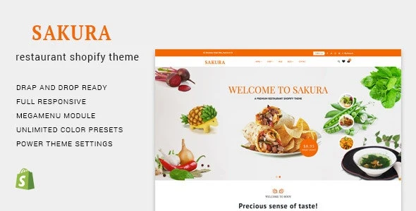 Sakura - Restaurant Shopify Theme