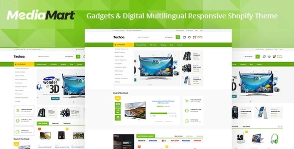 MediaMart - Electronic, Computer, Gadgets & Digital Multilingual Responsive Shopify Theme