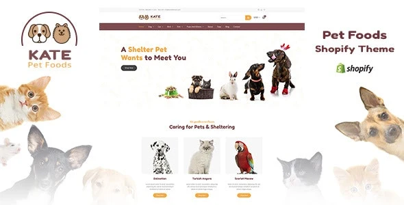 Kate - Pet Store & Pet Shop Shopify Theme