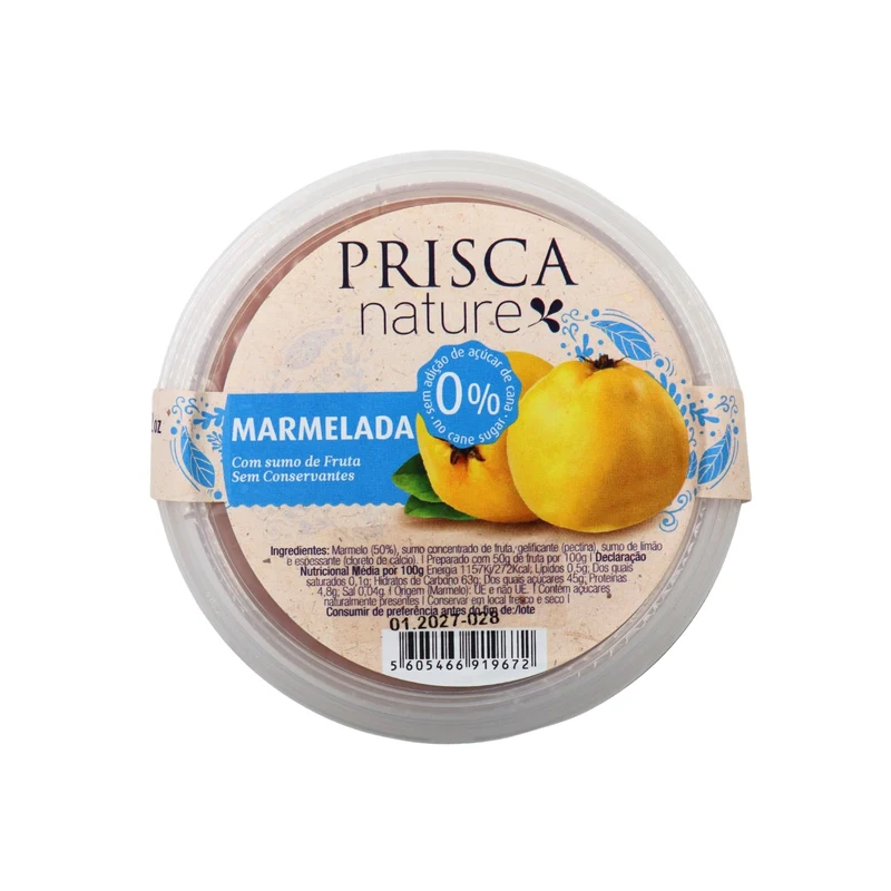 Prisca Marmelada Sem Adição de Açúcar Nature