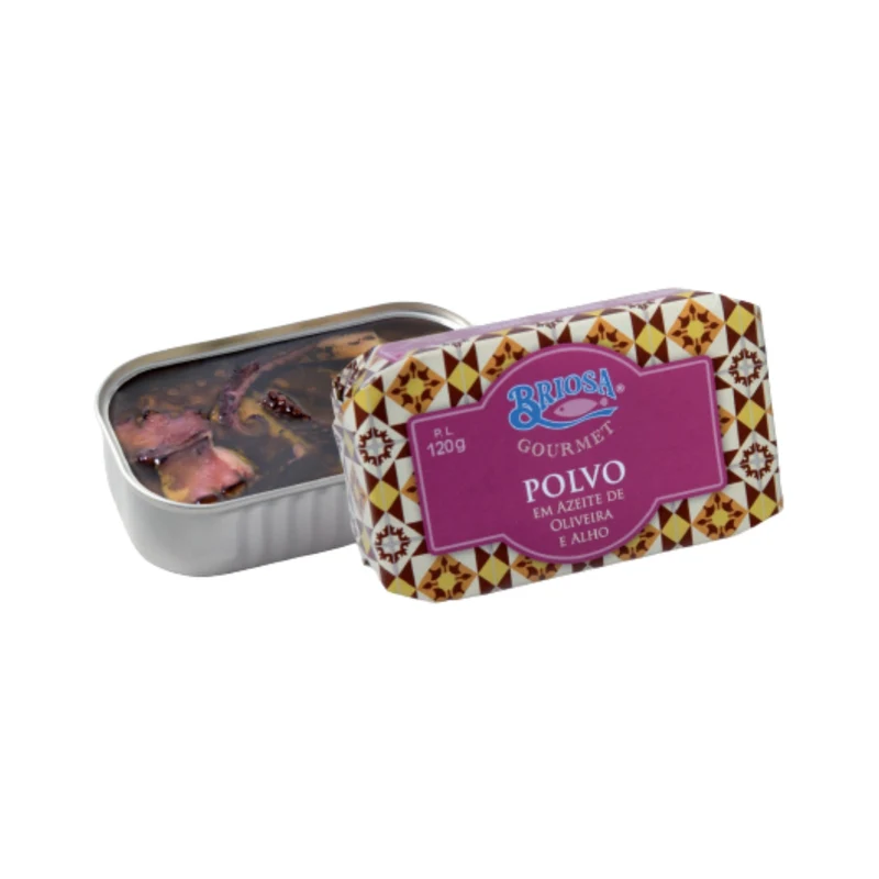 Briosa Gourmet Polvo em Azeite e Alho