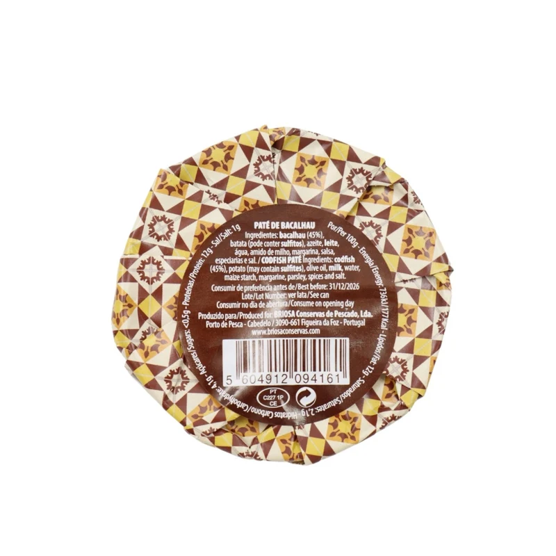 Briosa Gourmet Pâté de Bacalhau